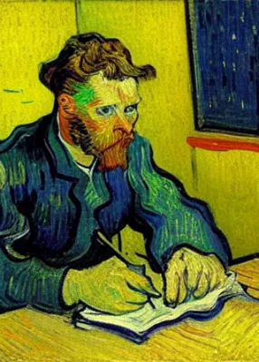 Office worker by Vincent van Gogh